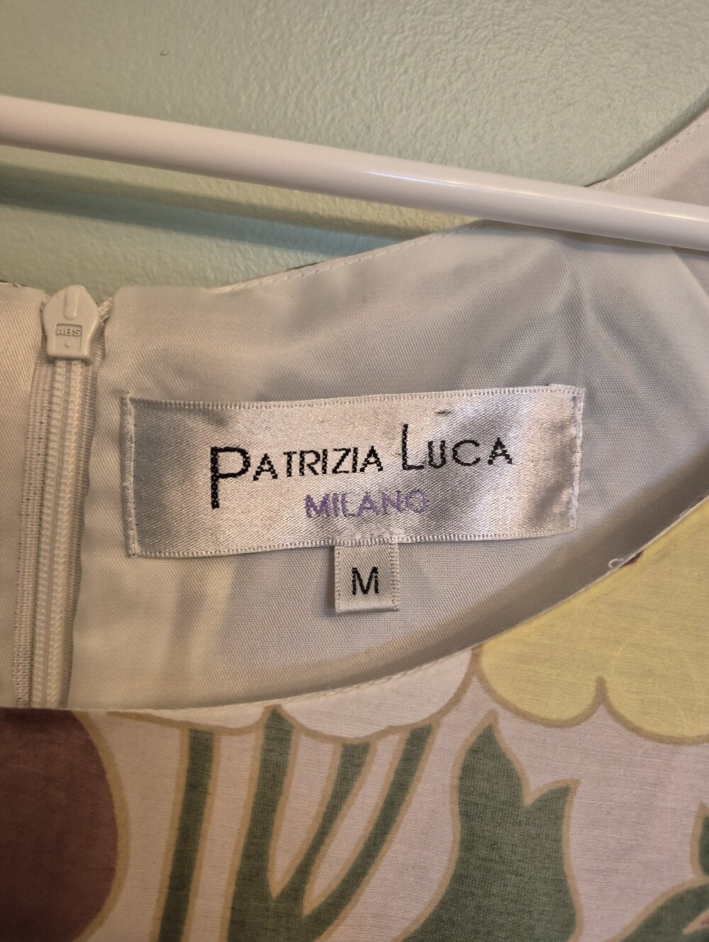 Patrizia Luca Women's Whimsical Retro Italian Purple Floral Midi Dress Size M - Picture 5 of 7